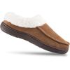 Dickies Open and Closed Back Memory Foam Slippers With Indoor/Outdoor Sole(Brown Corduroy)