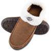 Dickies Open and Closed Back Memory Foam Slippers With Indoor/Outdoor Sole(Brown Corduroy)