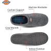 Dickies Open and Closed Back Memory Foam Slippers With Indoor/Outdoor Sole(Grey Felt)