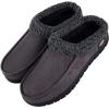 Dickies Open and Closed Back Memory Foam Slippers With Indoor/Outdoor Sole(Medium Grey)