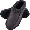 Dickies Open and Closed Back Memory Foam Slippers With Indoor/Outdoor Sole(Medium Grey)