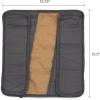 Dickies Small Wrench/Screwdriver Organizer Roll for Mechanics, 16 Tool Pockets, Durable Canvas Construction, 13.5 in. x 12.75 in. Unrolled, Black(Grey/Tan)