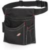 Dickies 5-Pocket Single Side Tool Belt Pouch/Work Apron, Durable Canvas Construction, Adjustable Belt for Custom Fit(Black)