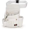 Dickies 8-Pocket Padded Tool Belt/Utility Pouch for Painters, Carpenters, and Builders, Adjustable 3-Inch Belt, Durable Canvas Construction, White(White)