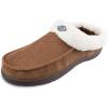 Dickies Open and Closed Back Memory Foam Slippers With Indoor/Outdoor Sole(Brown Corduroy)