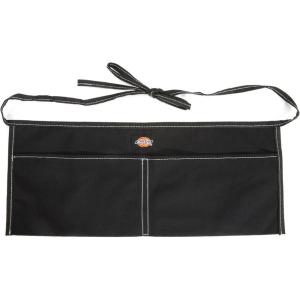 Dickies 2-Pocket Canvas Work Waist Apron, Suitable for Woodworkers, Artists, and Other Craftspeople(Black)