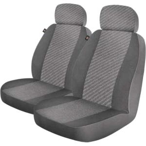 Dickies 3003418LD, Morrisey Gray 2-Piece Seat Cover Set, Grey(Grey)
