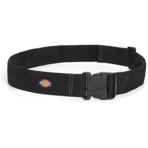 Dickies Heavy-Duty Work Belt, Holds Most Tool Belt Pouches and Duty Belt Clips for Woodworkers and Contractors, 2-inch Nylon Web, Adjustable(Black)