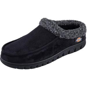 Dickies Open and Closed Back Memory Foam Slippers With Indoor/Outdoor Sole(Black)