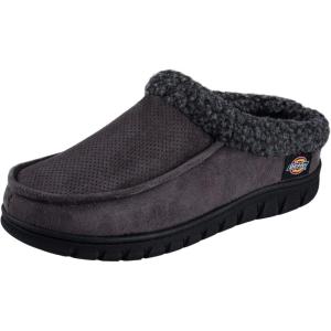 Dickies Open and Closed Back Memory Foam Slippers With Indoor/Outdoor Sole(Medium Grey)