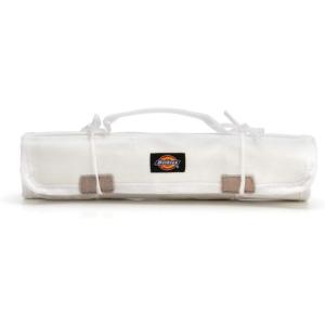 Dickies Small Wrench/Screwdriver Organizer Roll for Mechanics, 16 Tool Pockets, Durable Canvas Construction, 13.5 in. x 12.75 in. Unrolled, Black(White)