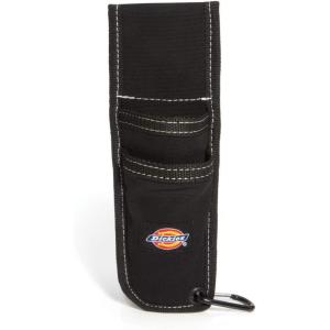 Dickies Utility Knife Sheath for Belt, Durable Canvas with PVC Cut-Resistant Sheath Lining, 2-inch Belt Loop, Tan/Grey(Black)