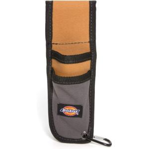 Dickies Utility Knife Sheath for Belt, Durable Canvas with PVC Cut-Resistant Sheath Lining, 2-inch Belt Loop, Tan/Grey(Grey/Tan)