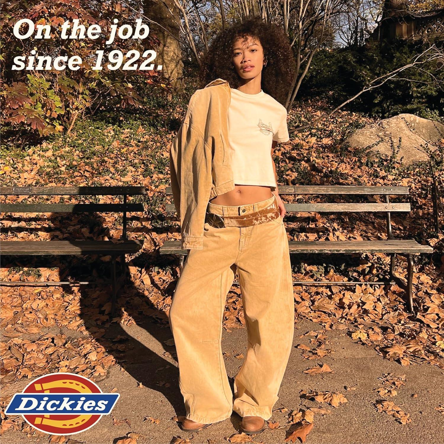 image:imageDickies Womens Flat Front Stretch Cotton Blend PantsCharcoal