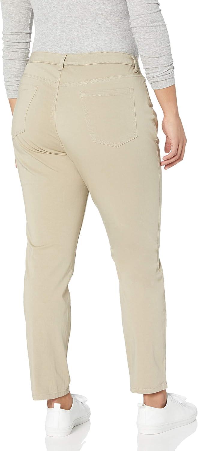 image:imageDickies Womens Perfect Shape Twill Skinny 4 Pocket PantRinsed Oxford Stone