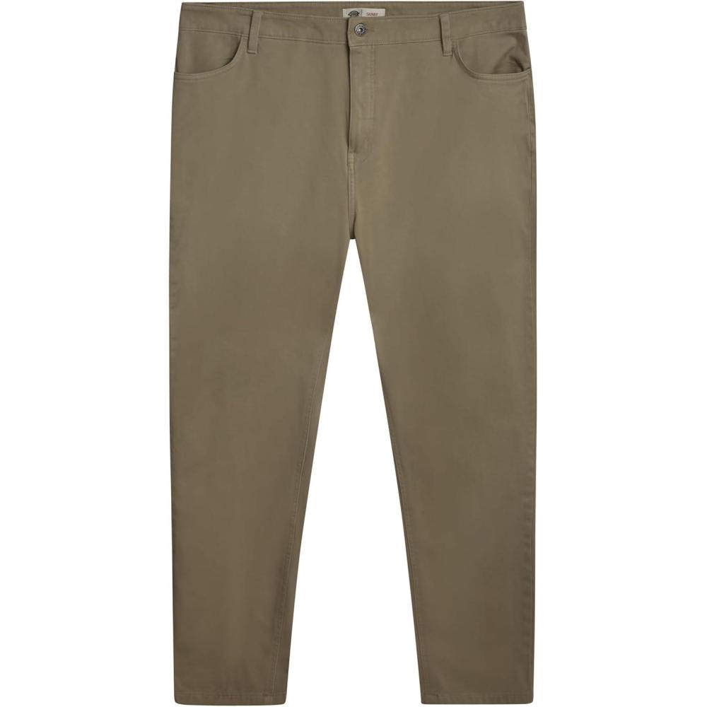 image:imageDickies Womens Perfect Shape Twill Skinny 4 Pocket PantRinsed Oxford Stone