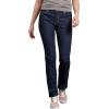 Dickies Women’s Perfect Shape Denim Jean – Straight Stretch(Rinsed Indigo Blue)