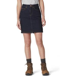 Dickies Womens Perfect Shape Denim Skirt(Rinsed Indigo Blue)
