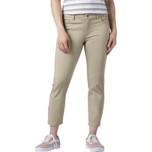 Dickies Women’s Perfect Shape Twill Capri Pant(Rinsed Oxford Stone)
