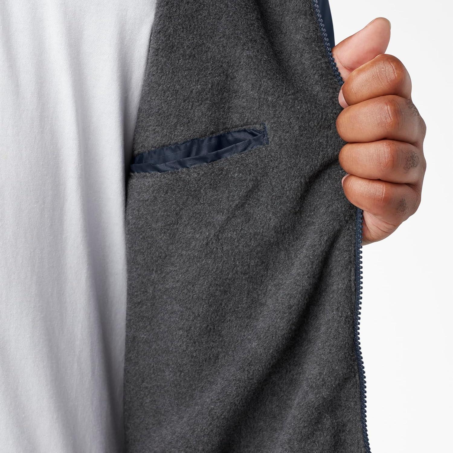 image:imageDickies Mens Fleece Lined Hooded JacketDark Navy