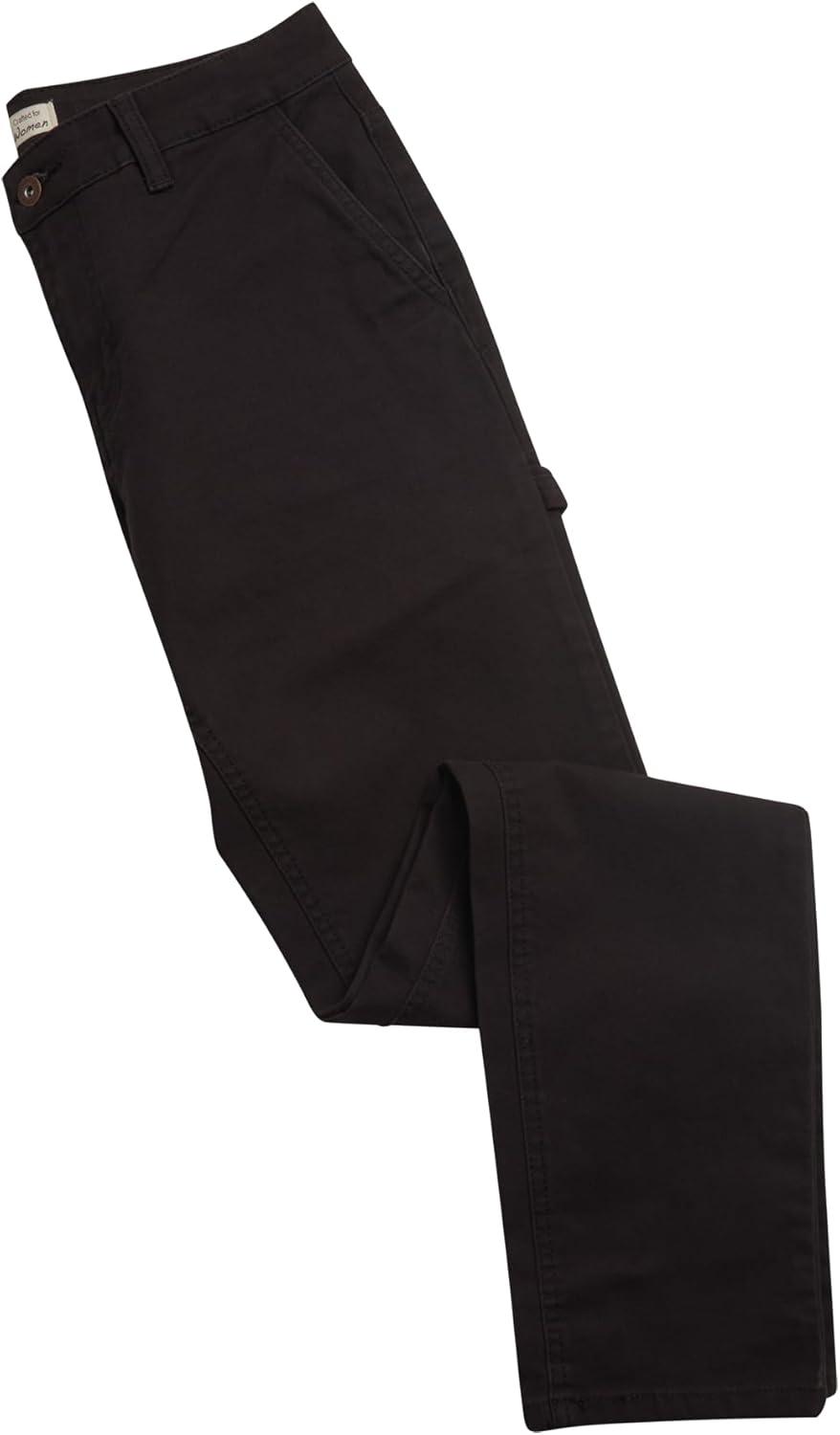 image:imageDickies Womens Slim Straight Stretch Duck Carpenter PantRinsed Black