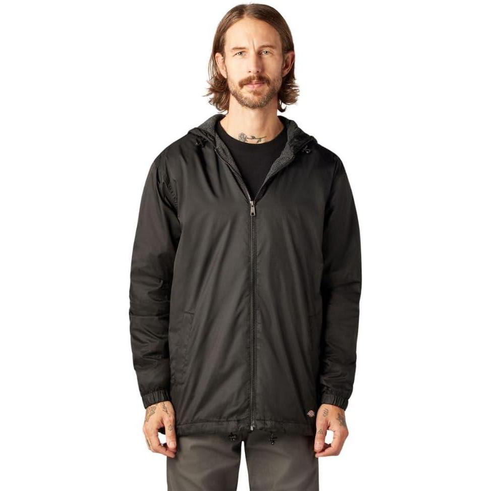 image:imageDickies Mens Big and Tall Fleece Lined Hooded JacketBlack V1