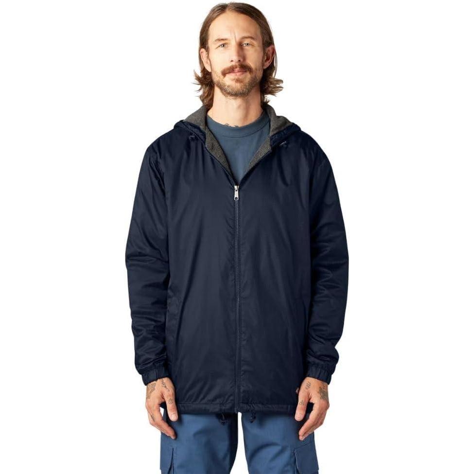 image:imageDickies Mens Big and Tall Fleece Lined Hooded JacketDark Navy V1