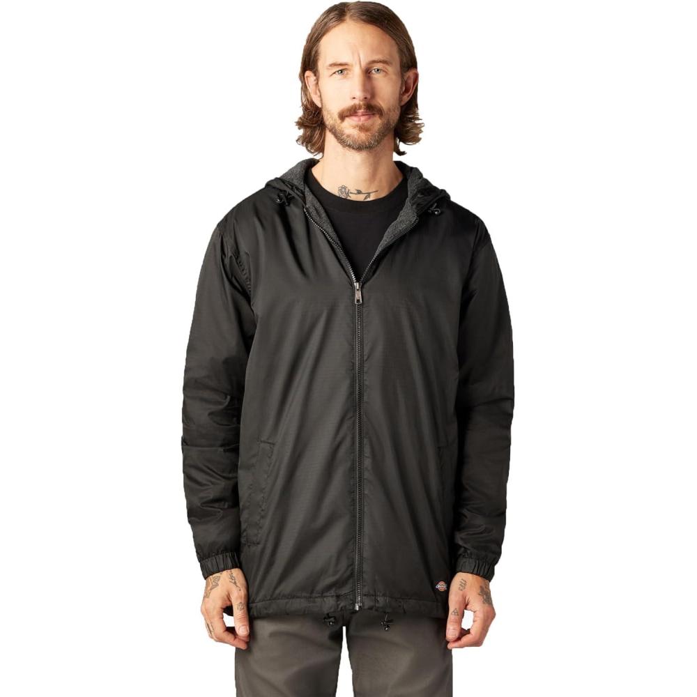 image:imageDickies Mens Fleece Lined Hooded JacketBlack