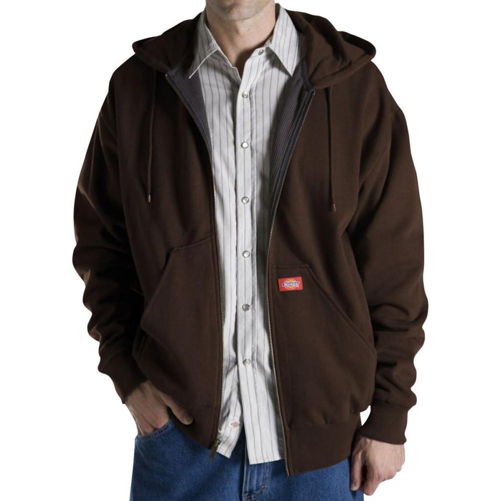 image:imageDickies Mens Fleece Lined Hooded JacketDark Brown