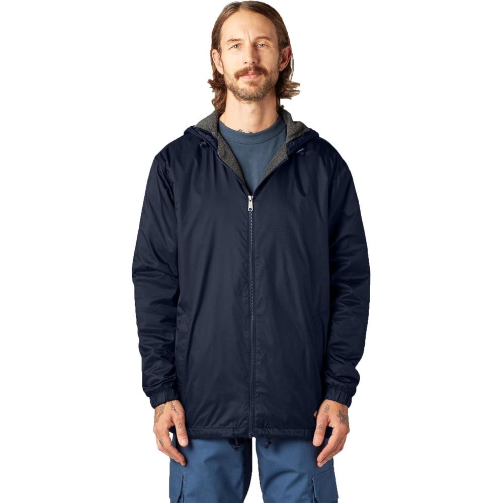 image:imageDickies Mens Fleece Lined Hooded JacketDark Navy V1
