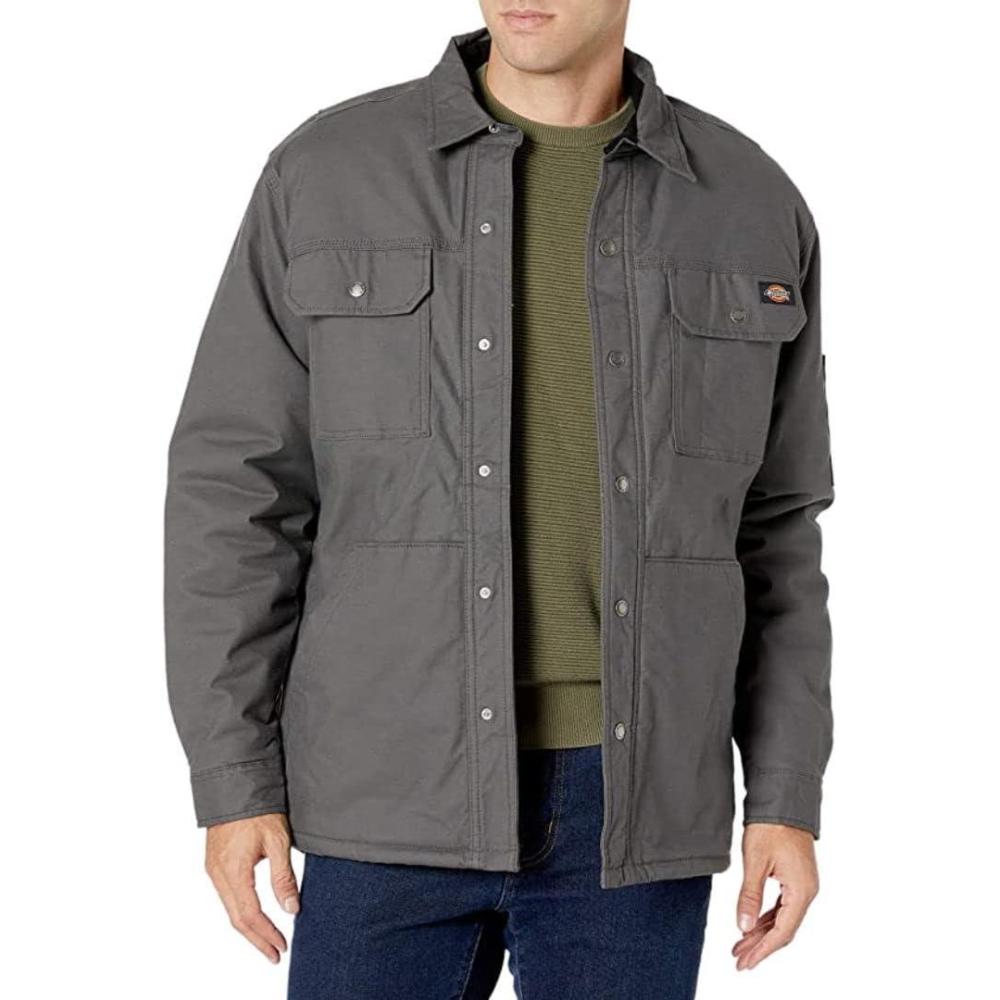 image:imageDickies Mens Flex Duck Shirt JacketSlate V1