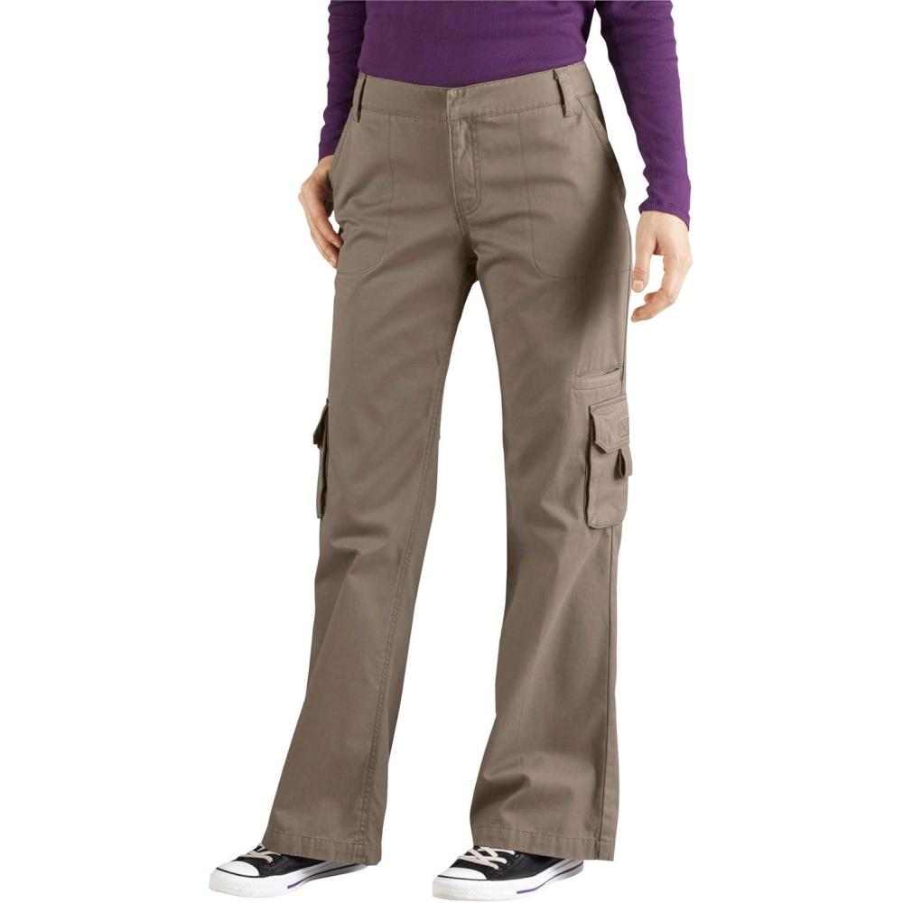 image:imageDickies Womens Relaxed Cargo PantRinsed Pebble Brown