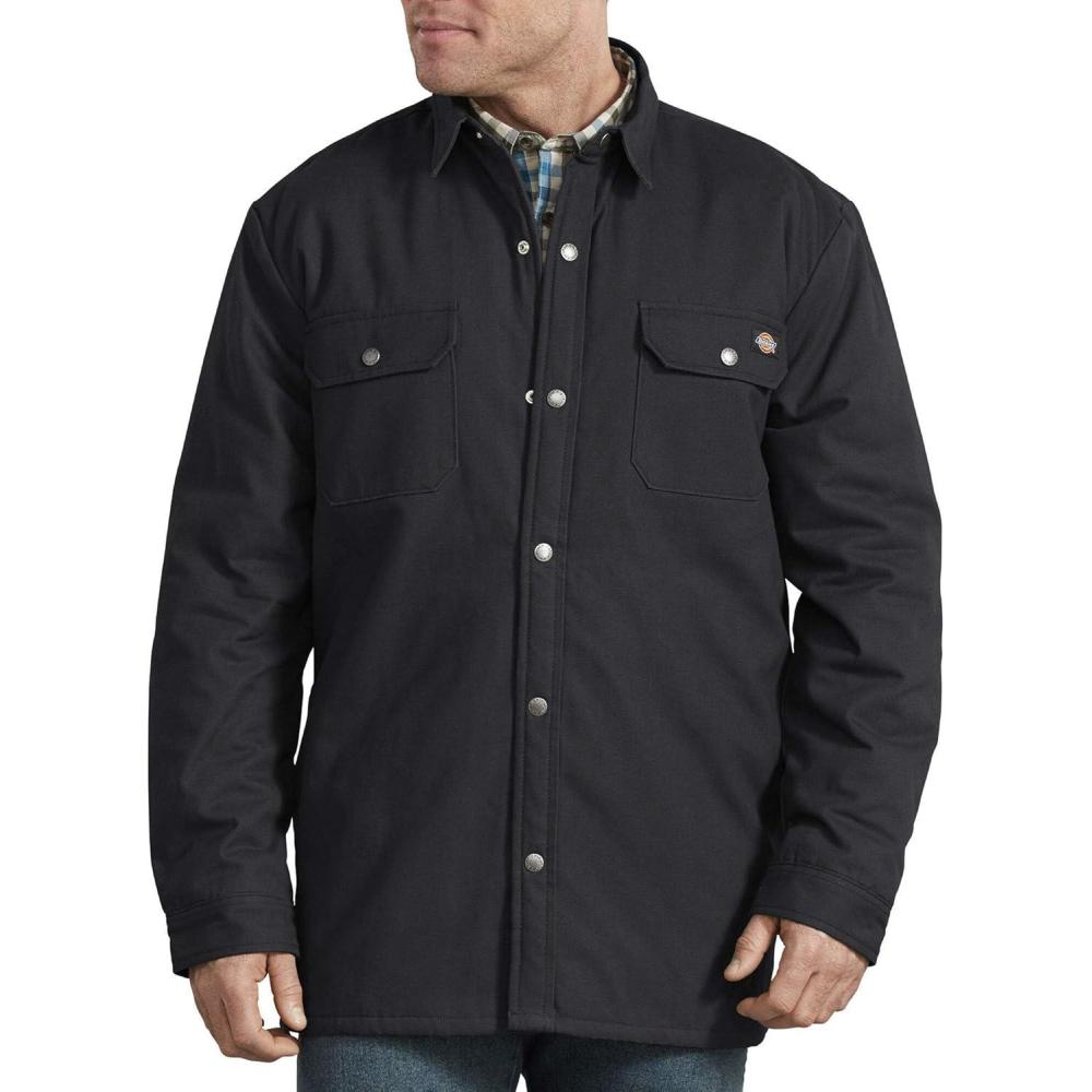 image:imageDickies mens Plaid Lined Shirt JacketBlack