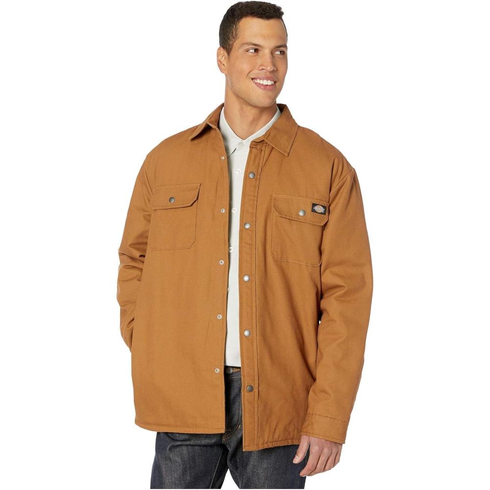 image:imageDickies mens Plaid Lined Shirt JacketBrown Duck