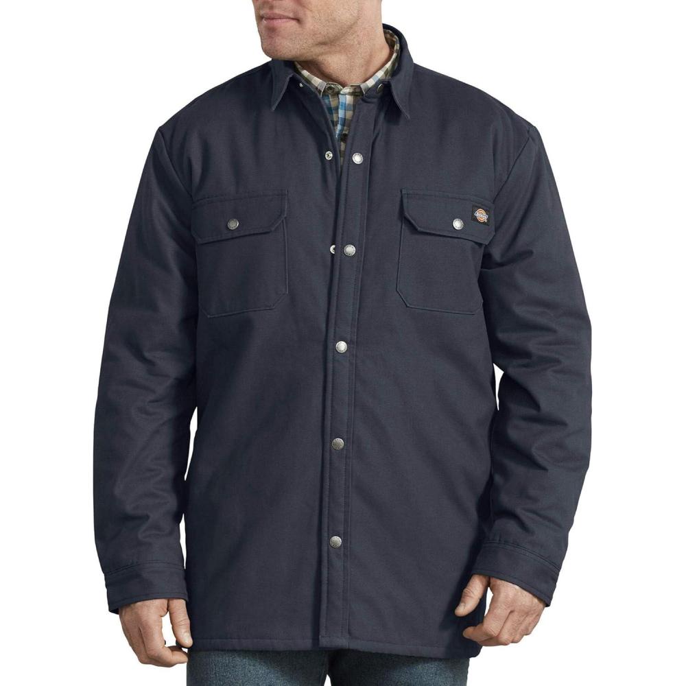 image:imageDickies mens Plaid Lined Shirt JacketDark Navy