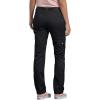 Dickies Womens Double Knee Work Pant with Stretch Twill(Black)