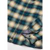 Dickies Womens Long Sleeve Plaid Flannel Shirt(Ombre Khaki Green Plaid)