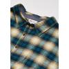 Dickies Womens Long Sleeve Plaid Flannel Shirt(Ombre Khaki Green Plaid)