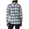 Dickies Womens Long Sleeve Plaid Flannel Shirt(Ombre Red Blue)