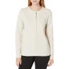 Dickies Women’s Long-Sleeve 3-Button Henley Shirt(Oatmeal)