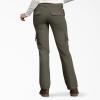 Dickies Womens Relaxed Cargo Pant(Rinsed Grape Leaf Green)