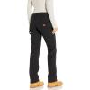 Dickies Women’s Relaxed Straight Stretch Double-Front Carpenter Pant(Rinsed Black)