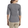 Dickies Women’s Short Sleeve Elbow Length Henley Shirt