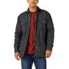 Dickies mens Flannel Lined Duck Shirt Jacket(Black)