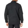 Dickies mens Flannel Lined Duck Shirt Jacket(Black)