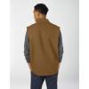 Dickies mens Relaxed Fit Sherpa Lined Duck Vest(Rinsed Brown Duck V1)
