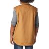Dickies mens Relaxed Fit Sherpa Lined Duck Vest(Rinsed Brown Duck V1)