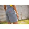 Dickies womens Bib Shortall(Rinsed Hickory Stripe)
