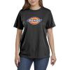 Dickies Womens Logo Graphic Short Sleeve T-Shirt(Black)