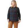 Dickies Womens Long Sleeve Plaid Flannel Shirt(Ink Navy Tartan)